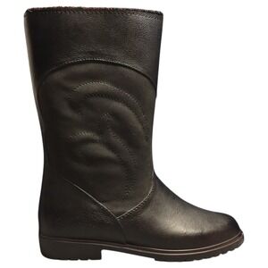 Weather Guard Western Boots Womens US Size 6 Black Fleece Lined Mid Calf Pull On